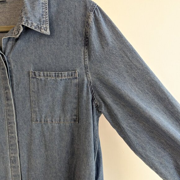 Denim button down shirt dress - Picture 5 of 7